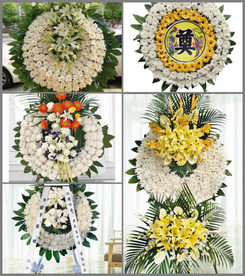 北京房山区河北镇半壁店村花圈速递